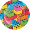 Creative Converting Block Bash Toy Blocks Dinner Plates, 96PK 372479 - alternate 1